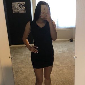 Black tight dress